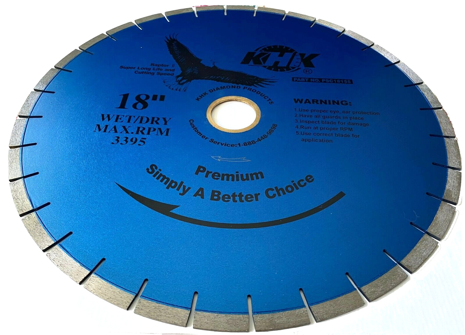 18" Diamond Bridge Saw Blade Silent Core for Granite Stone Marble 50/60mm Arbor