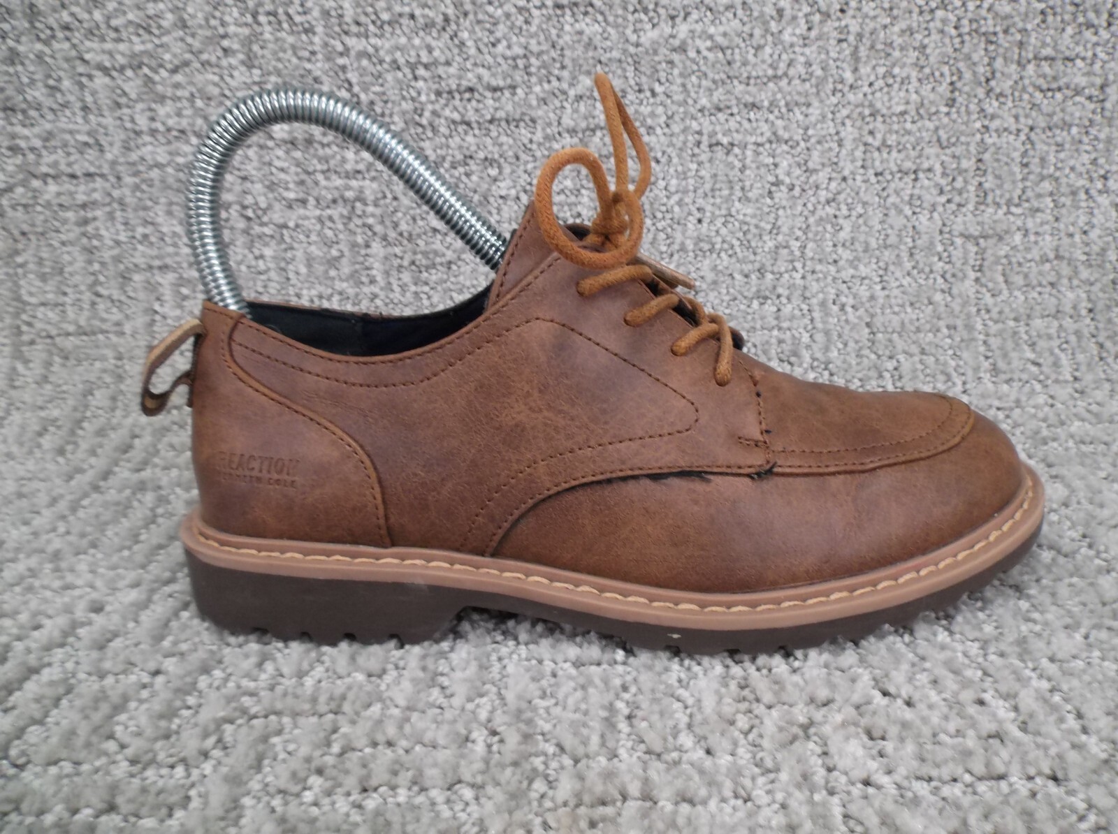 Kenneth Cole Reaction Leather Lace Up Oxford Dress Shoe Brown Size 3 women's