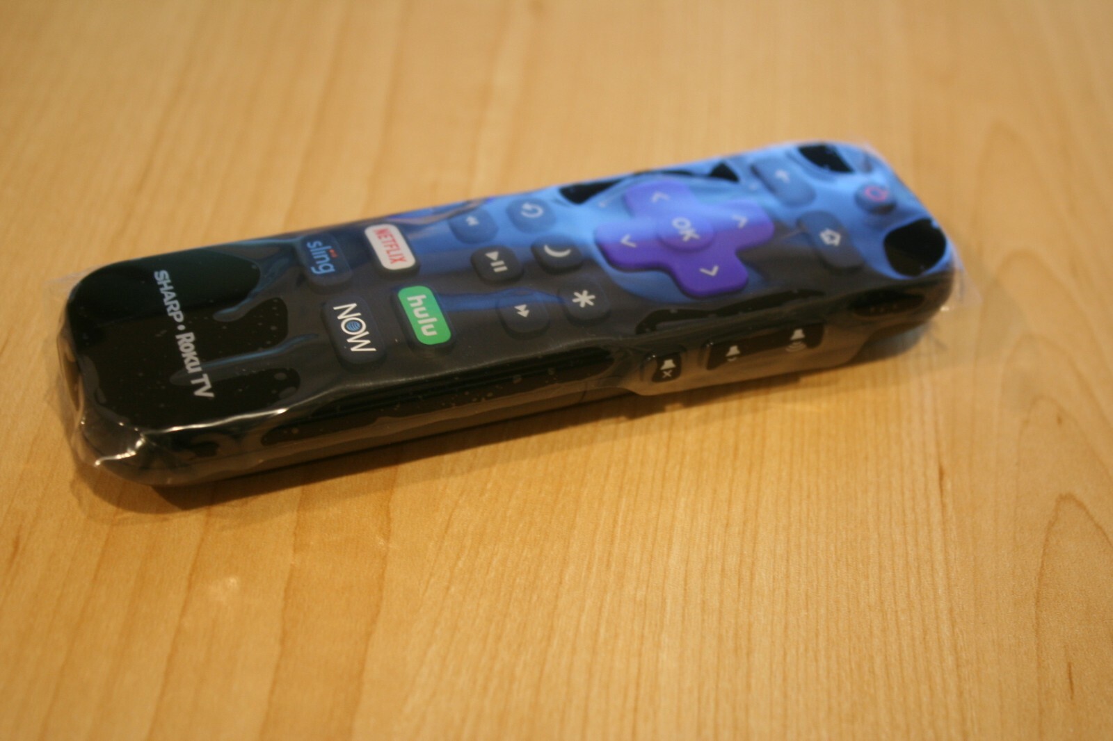Genuine Sharp LC-RCRUS-20 Shine Face Roku TV Remote Control