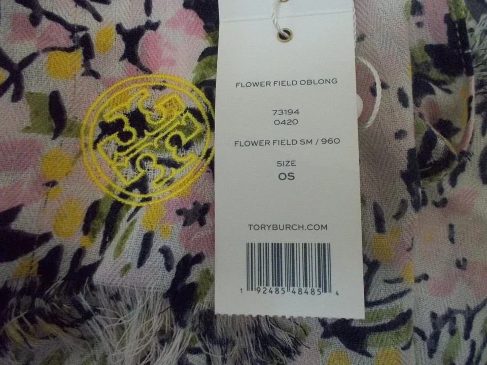 Tory Burch flower Field oblong scarf Retail: $199