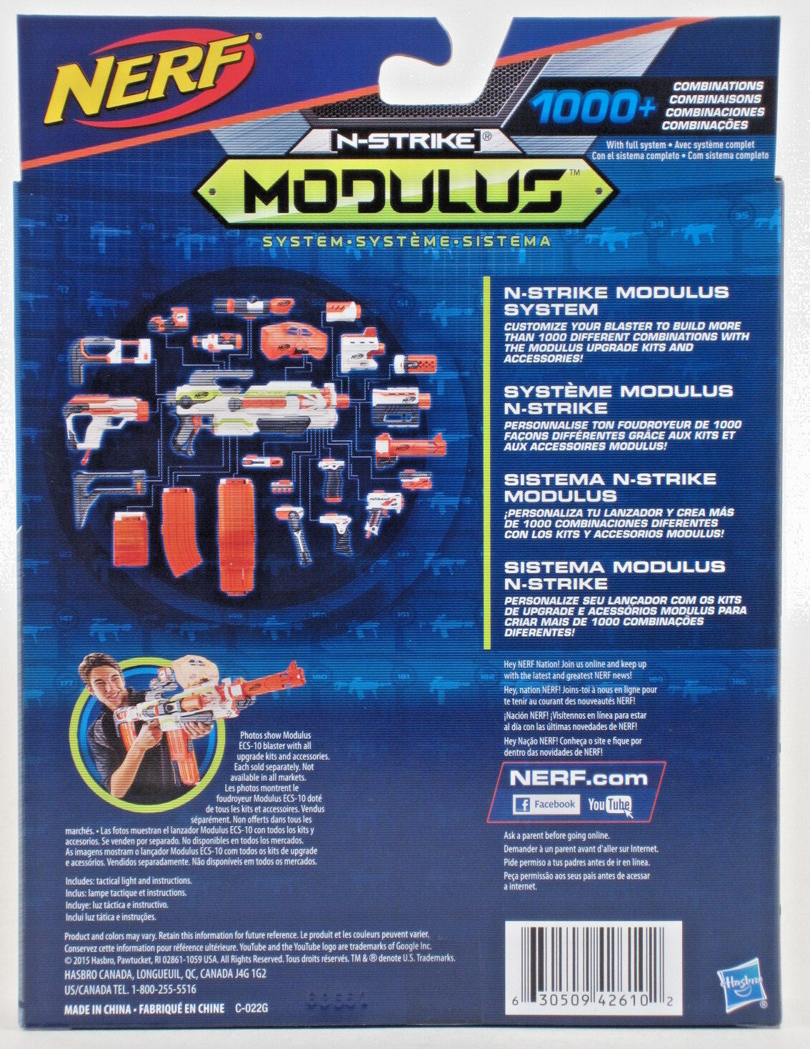 Nerf N-Strike Modulus TACTICAL LIGHT Upgrade Attachment Customize Hasbro NEW!