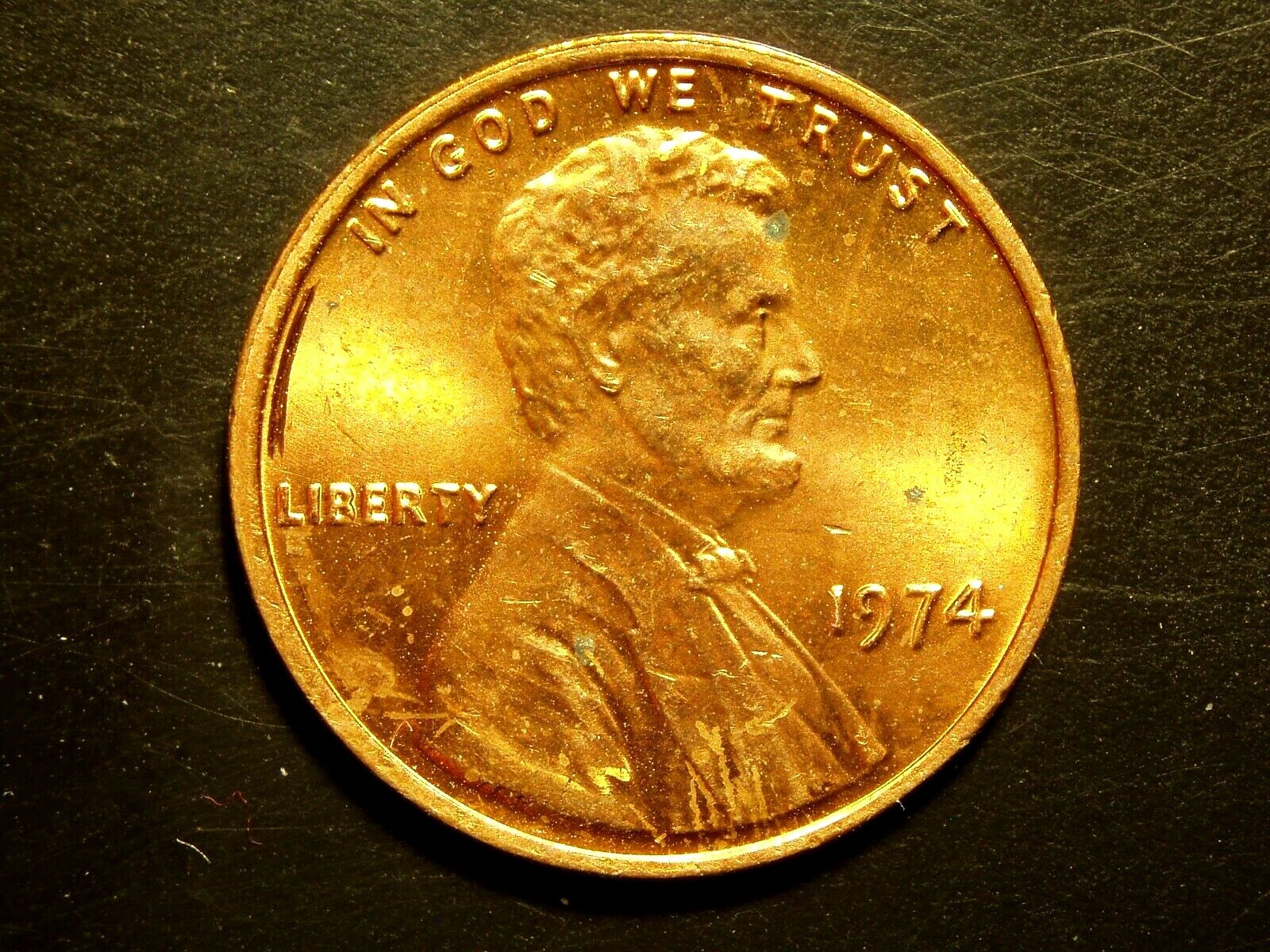 1974 ONE UNC LINCOLN MEMORIAL CENT #2