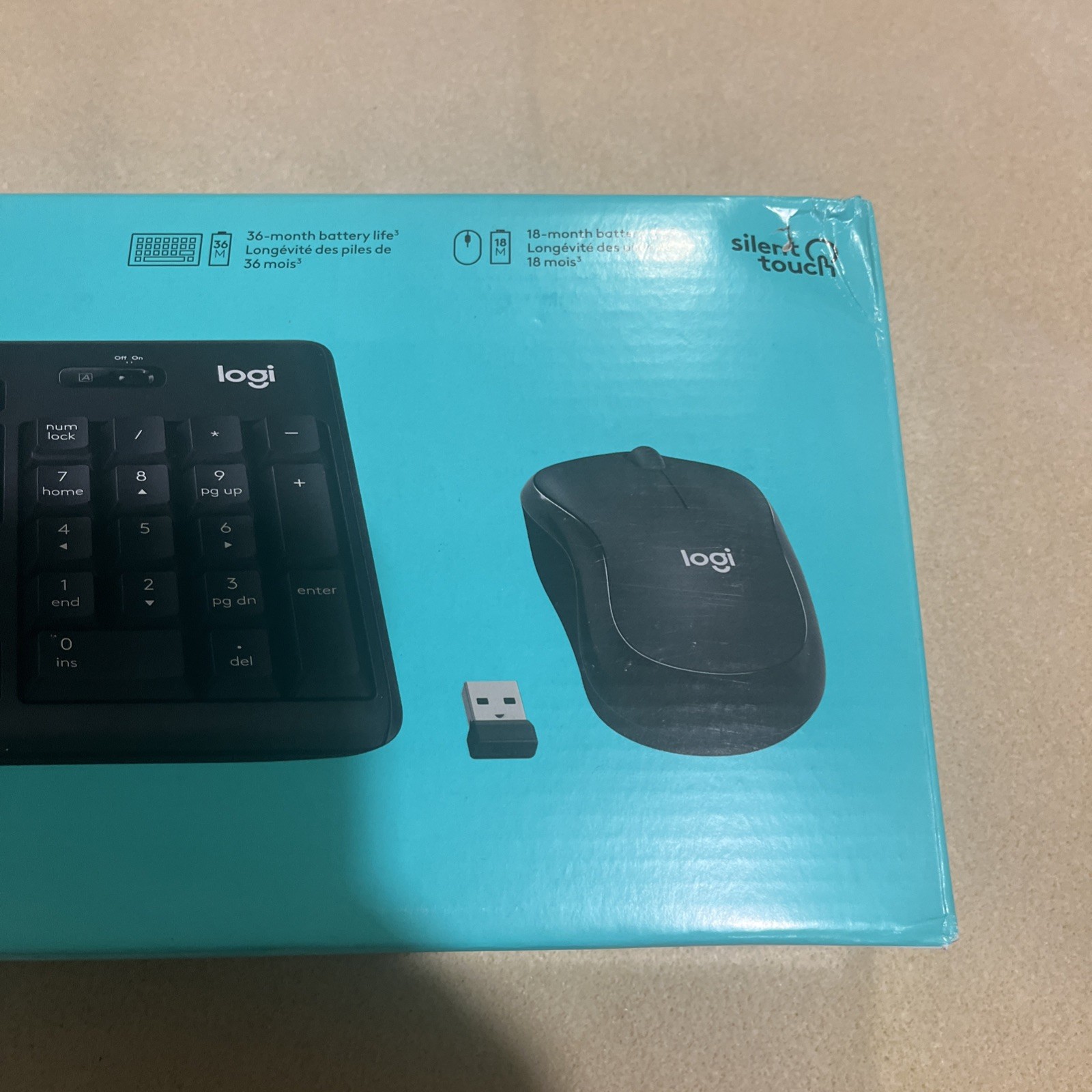 New Sealed Logitech MK295 Silent Wireless Combo Keyboard And Mouse