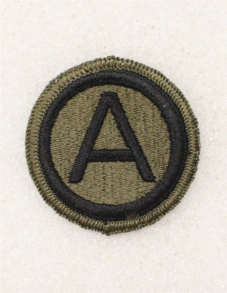Army Patch: 3rd Army - subdued w/merrowed edge