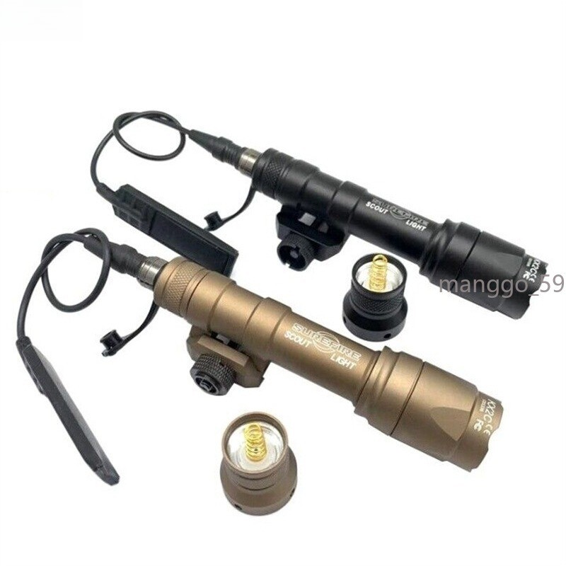 IN US M600c Scout Light Tactical Flashlight LED M600 Remote Switch on Picatinny