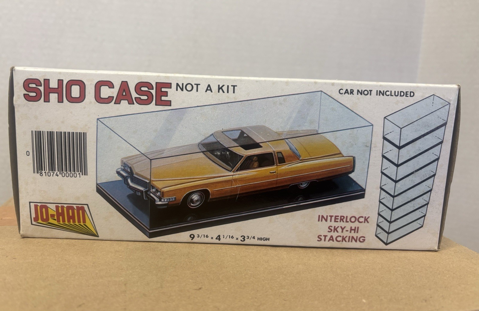 Vintage (1986) Jo-Han Sho Case 2/25 Scale Model Car Display Case NOS
