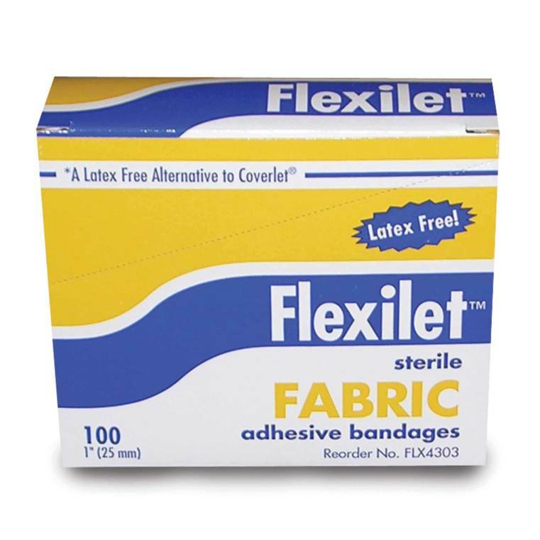 Sterile Fabric Latex-Free Adhesive Bandages, 1in X 3in, 1200/Case