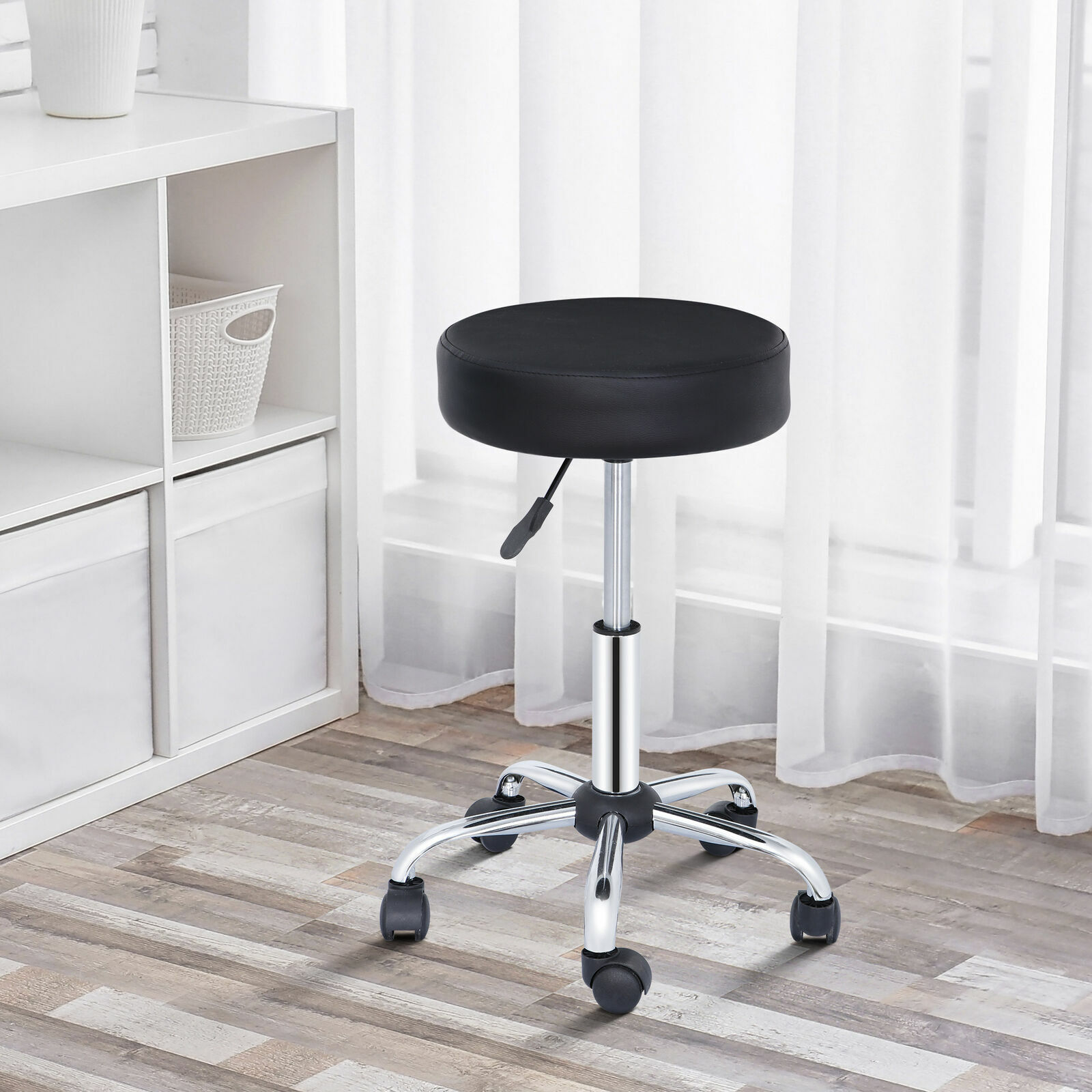Hydraulic Rolling Swivel Salon Adjustable Stool Chair Tattoo Massage Facial Spa