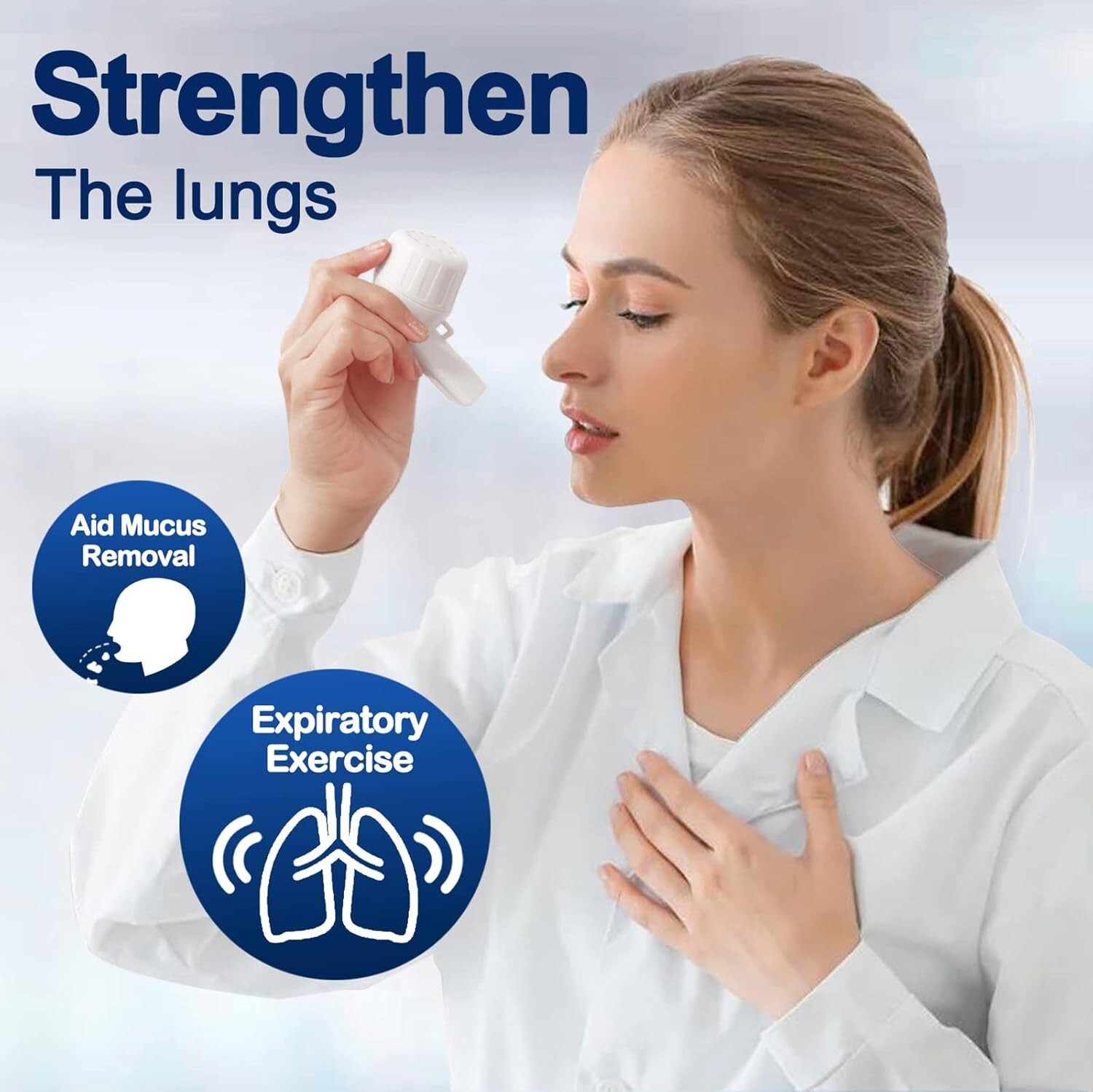 "Lung Expansion and Mucus Clearance Device with Acapell Flutter Valve "