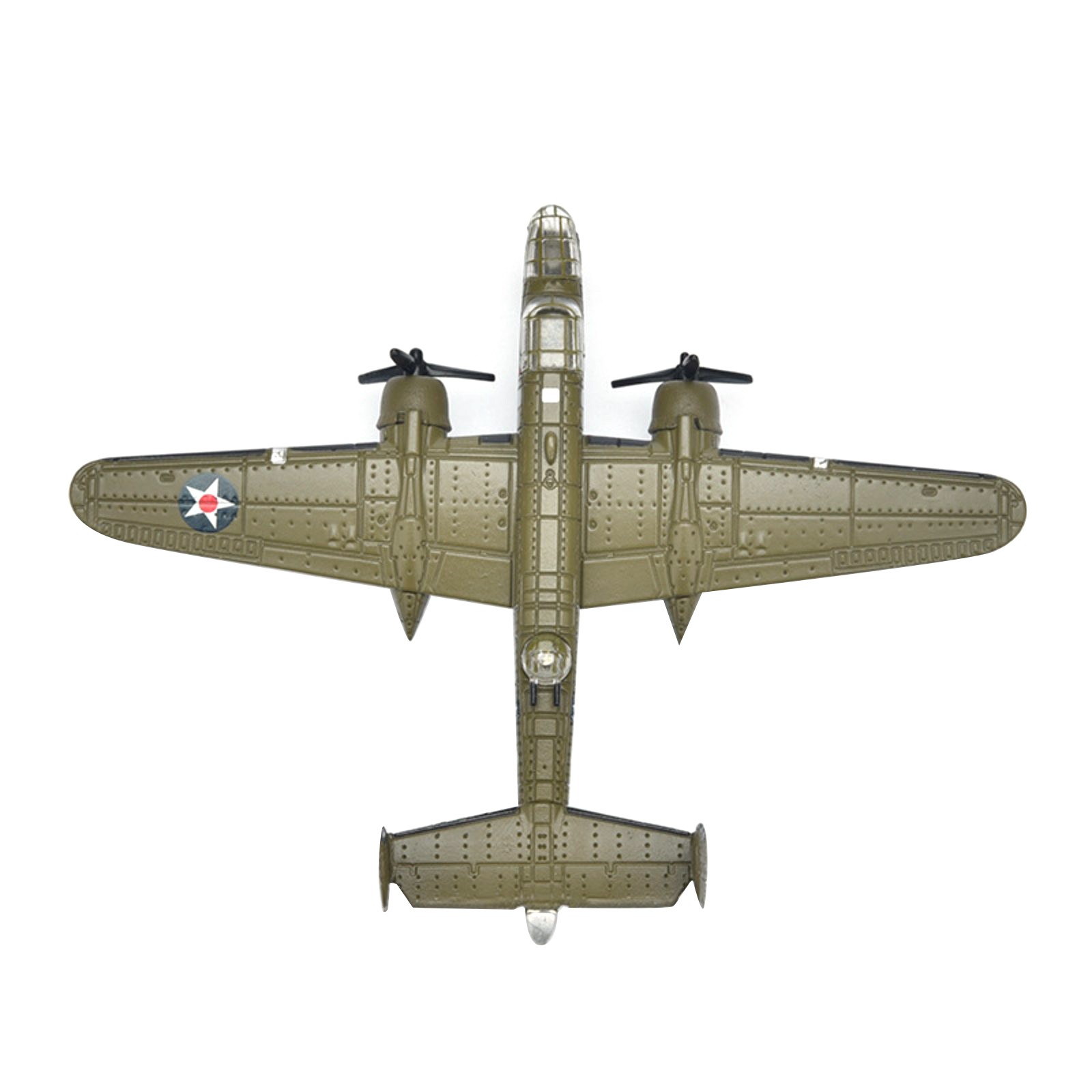 1PCS 1:200 Scale WWII US B-25 Mitchell Bomber Model Finished Model Decor Model