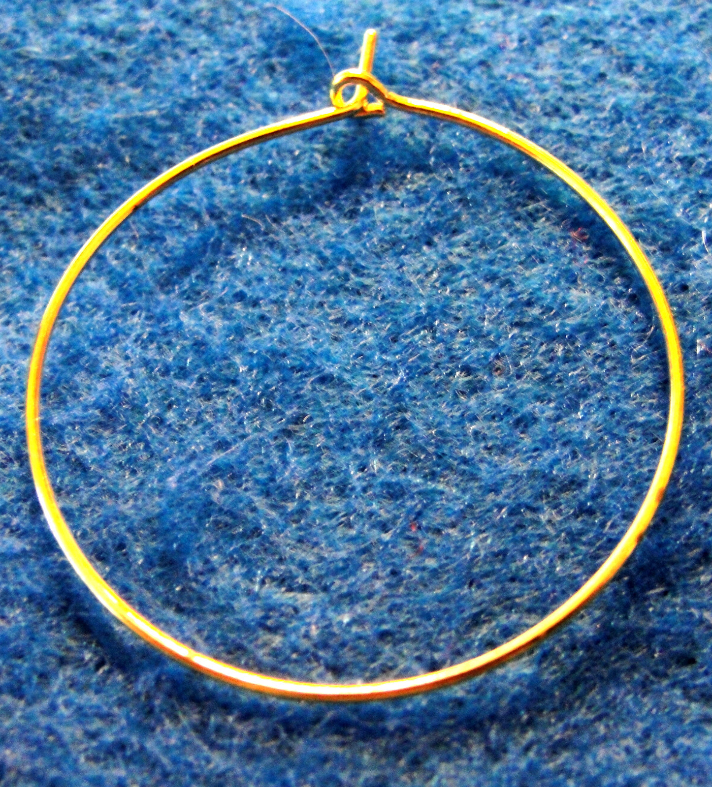 20Pcs. Gold-Plated Earring Hoops 1-1/4" or 30mm  Earwire Tibetan Finding EH23