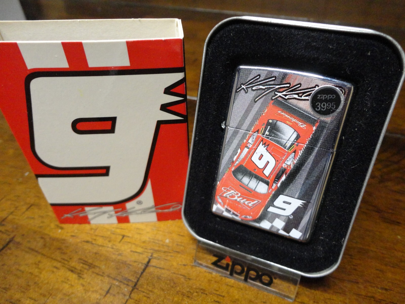 KASEY KAHNE #9 TOP VIEW FINISHLINE BUD ZIPPO LIGHTER MINT IN BOX 2008