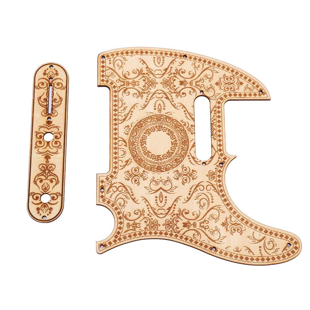 Fayelume Telecaster Pickguard, Maple Wood Control Plate, Wooden