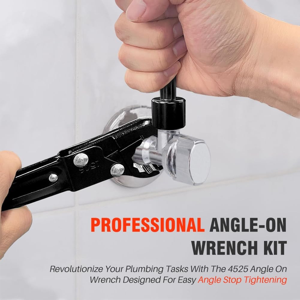 Professional Angle Stop Wrench Kit Plumbing Tools Installation Stop Valve