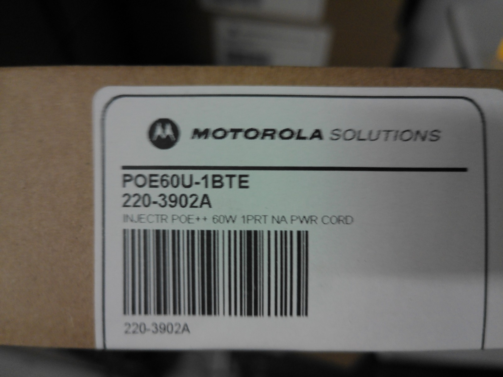 Motorola 60W Injector Poe60u-1bte *new UNOPENED*