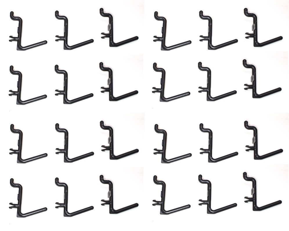 Plastic Black L Style Pegboard Hook Kit - 25 Pack Tool PEGBOARD NOT INCLUDED