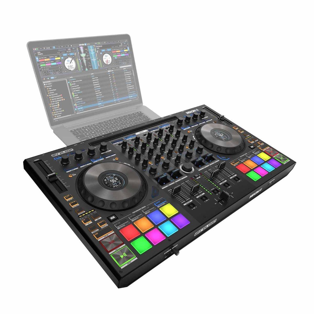Reloop MIXON-8-PRO Serato & Djay 4-Channel Hybrid DJ Controller