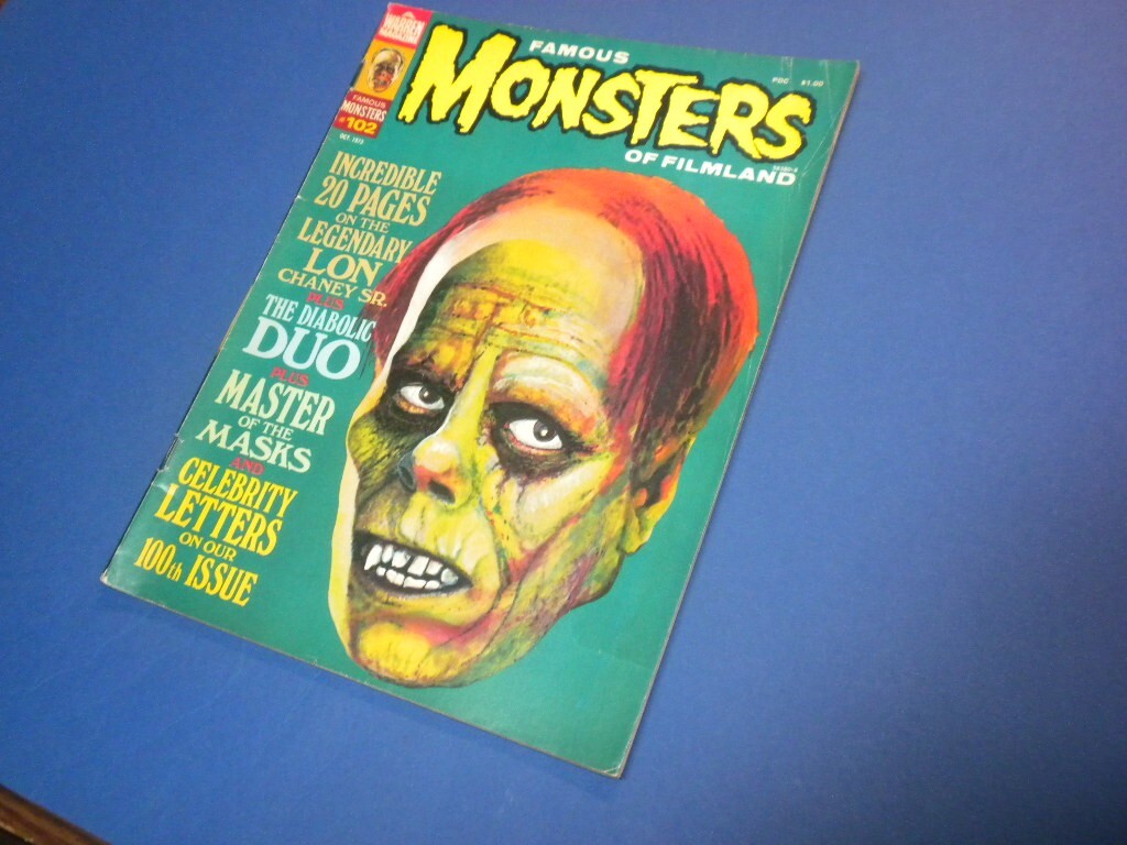 FAMOUS MONSTERS OF FILMLAND magazine #102 Warren Pub./Forrest J. Ackerman 1973