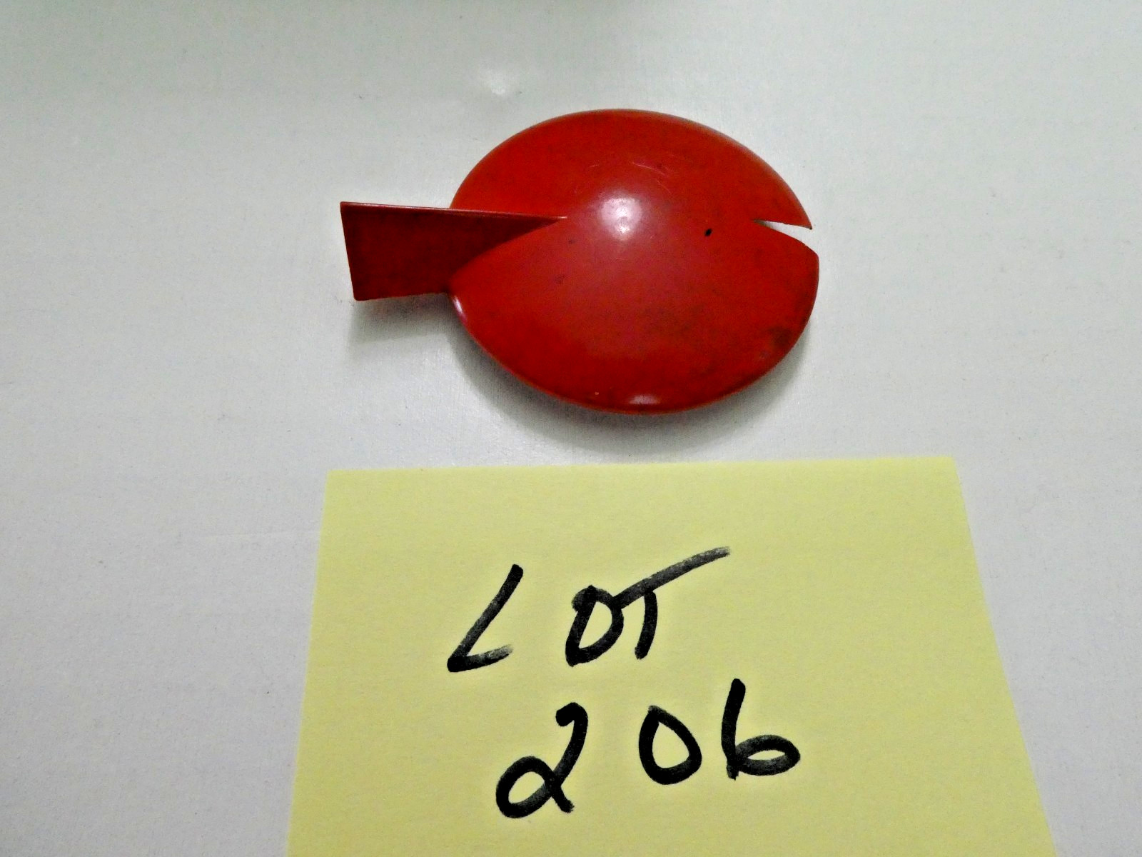 Vintage Red Radio Knob for Stewart Warner radio- Lot# 206