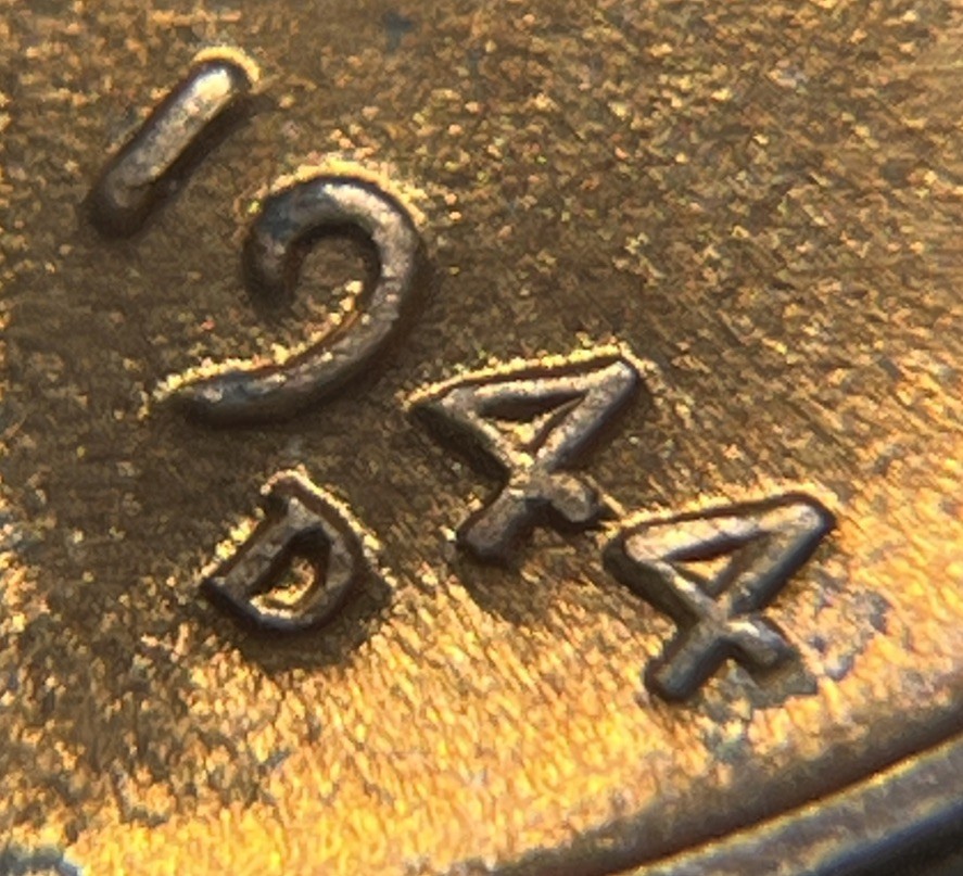1944 D/D Wheat Penny Errors DDO Die Clash Uncirculated