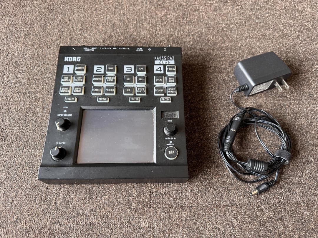 KORG Kaoss Pad Quad KPD-1 Dynamic Effects Processor w/ AC Adapter Tested