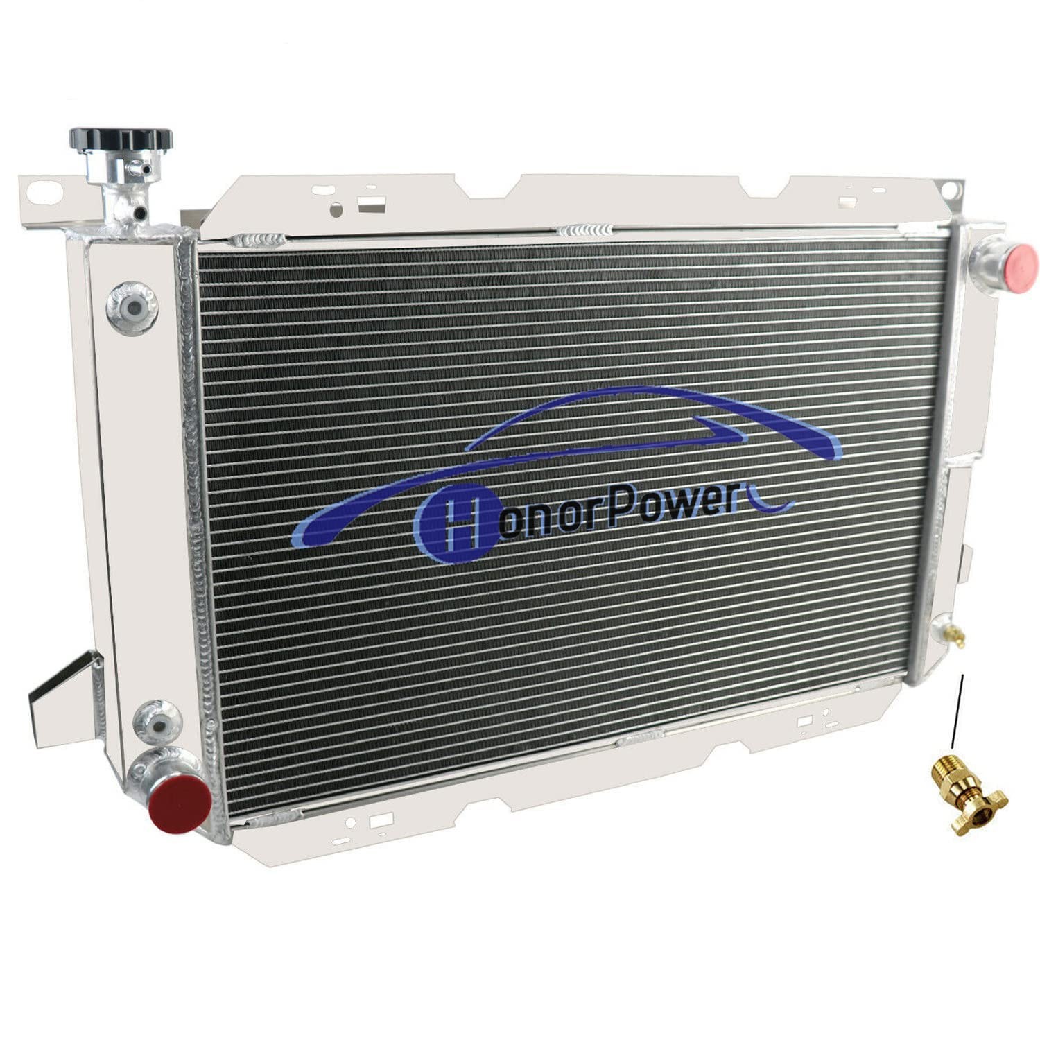 4 Row Aluminum Radiator F150 F250 F350 Bronco 1985-1997 V8
