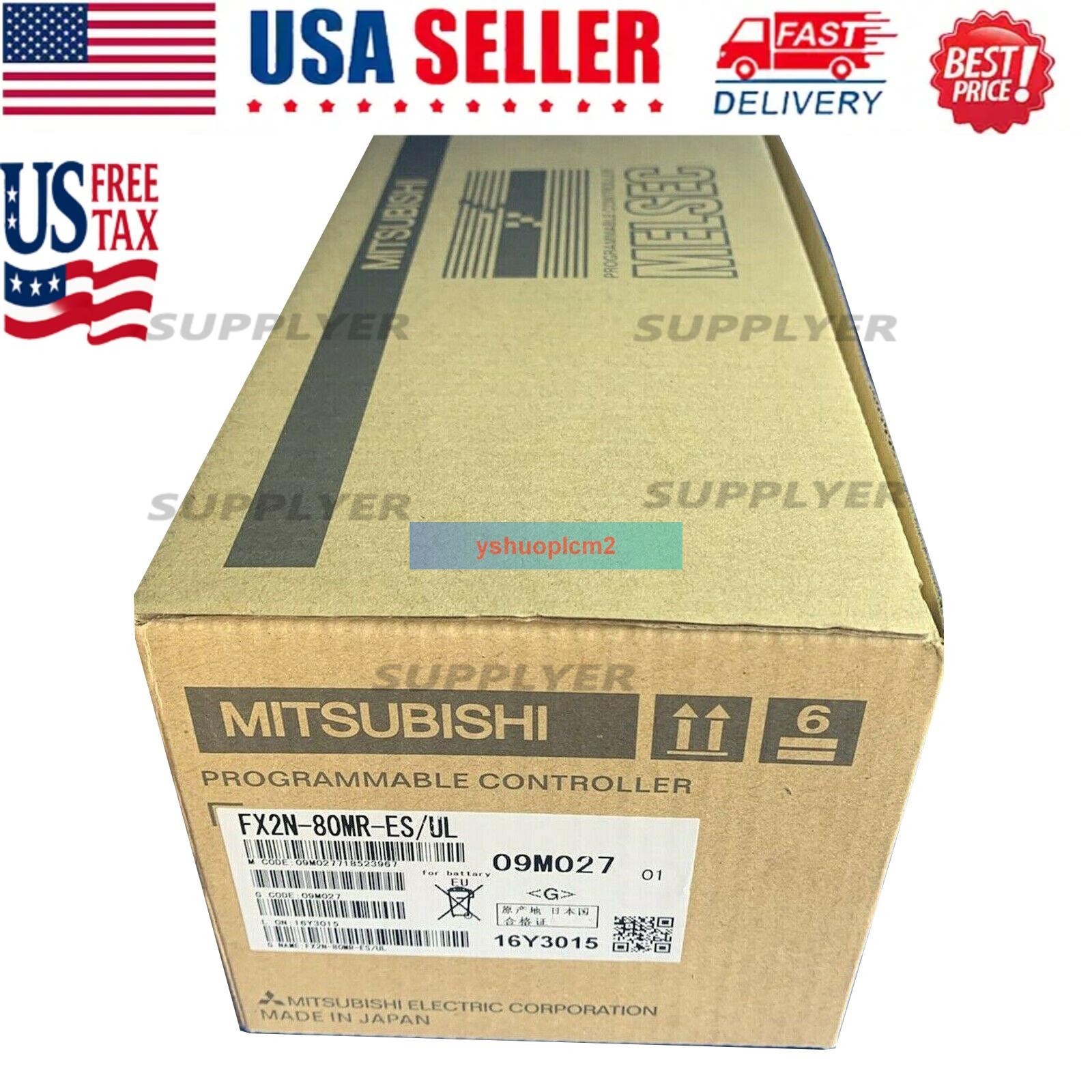 Mitsubishi Melsec FX2N-80MR-ES/UL Programmable Logic Controller NEW  US Free TAX