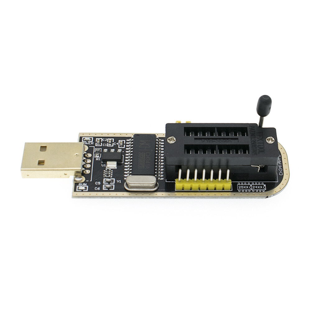 CH341A BIOS USB Programmer Flasher Writer 24 25 Series EEPROM SOP Clip Adapter