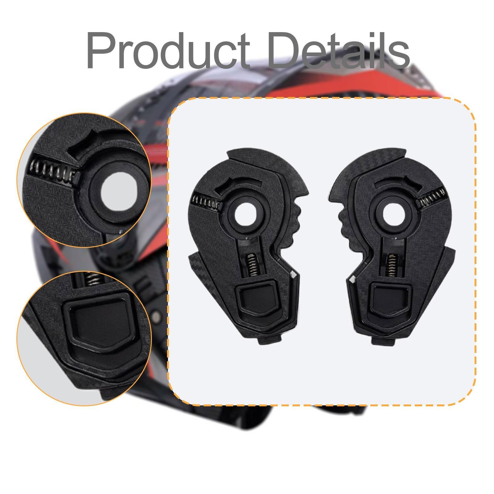 2x Helmets Visor Fixing Bases Side Plate Replacement Part Easy to Install