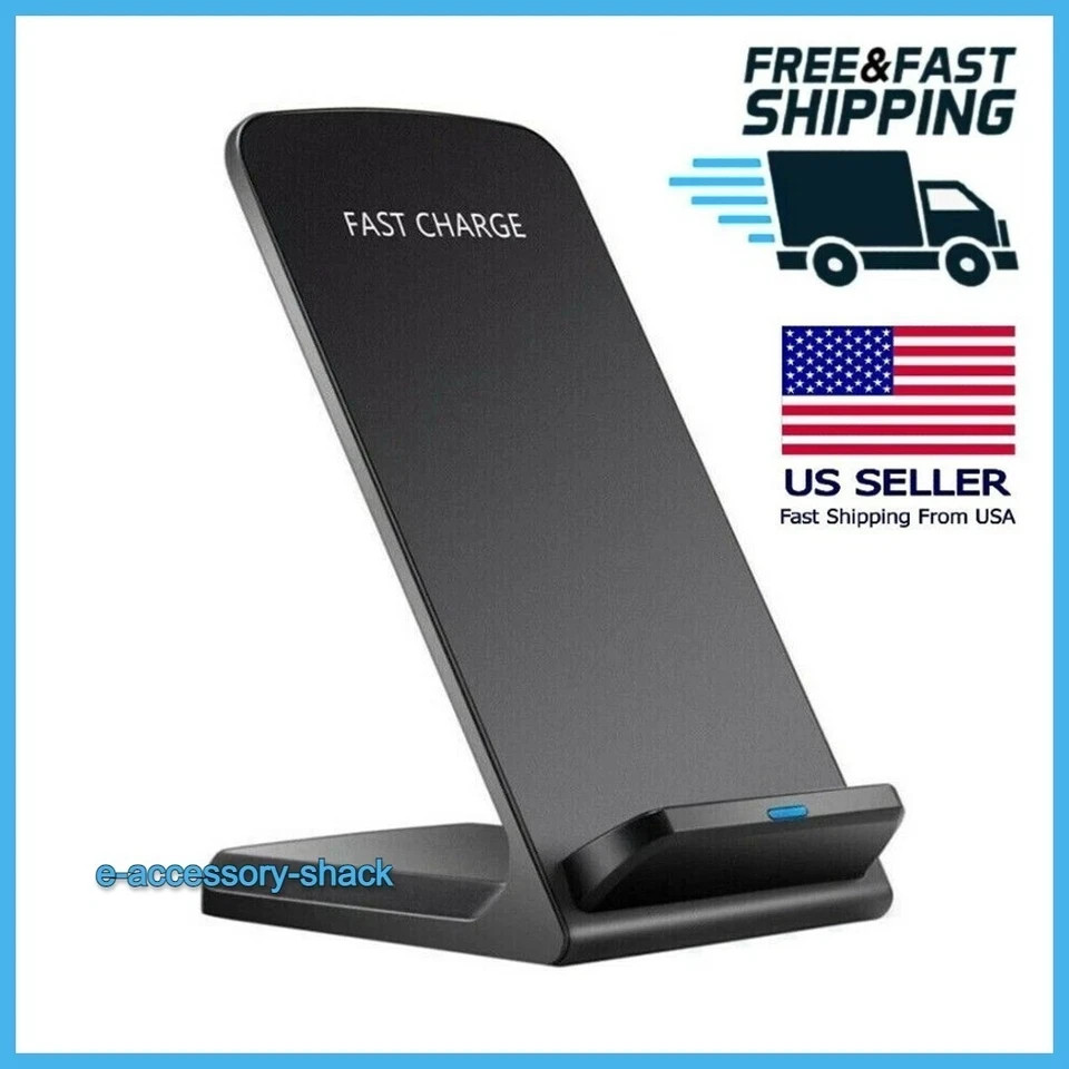 Wireless Fast Charger Charging Stand Dock For Samsung Galaxy iPhone Mobile
