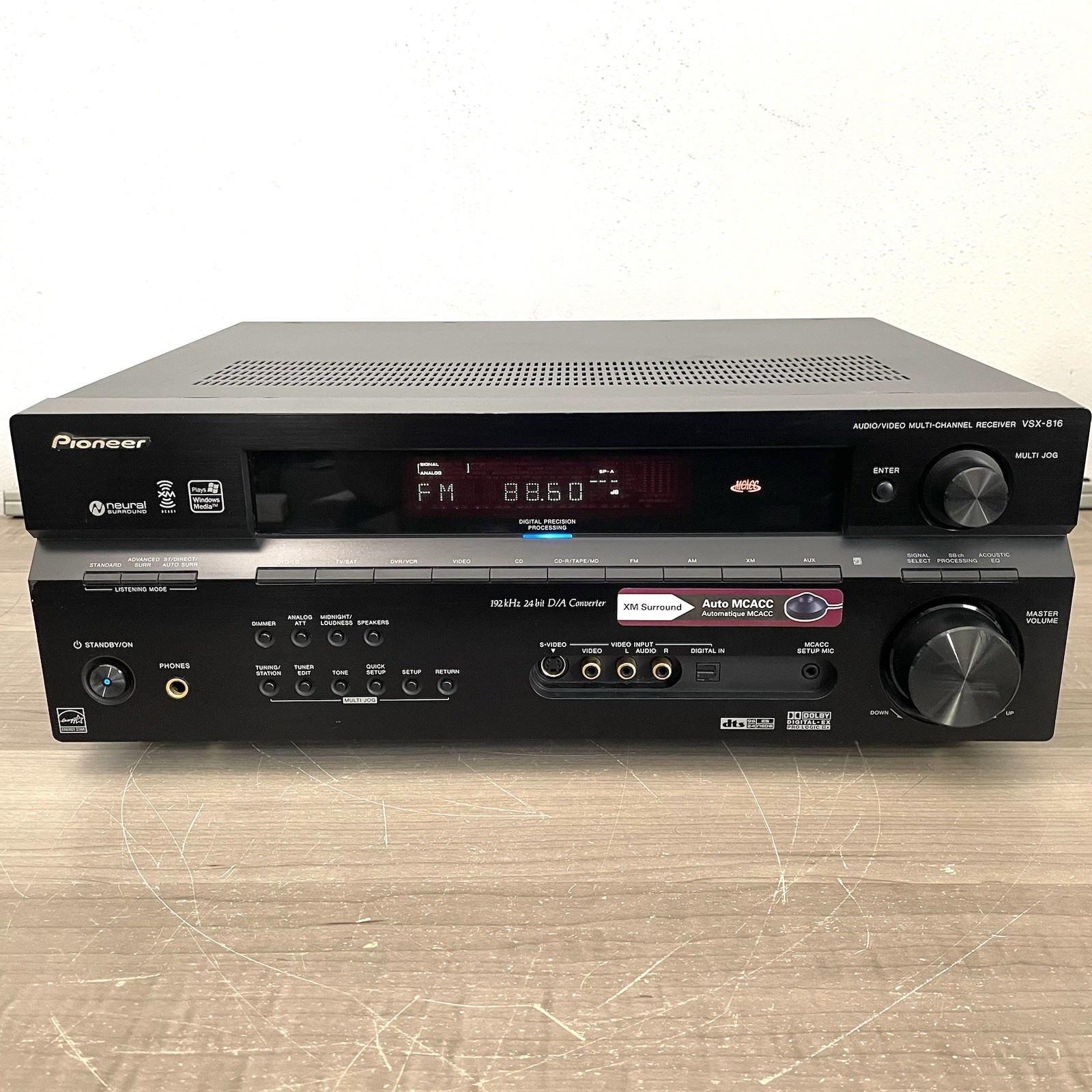Pioneer VSX-816 Audio/Video Multi-Channel AV Receiver WORKS! (No Remote)