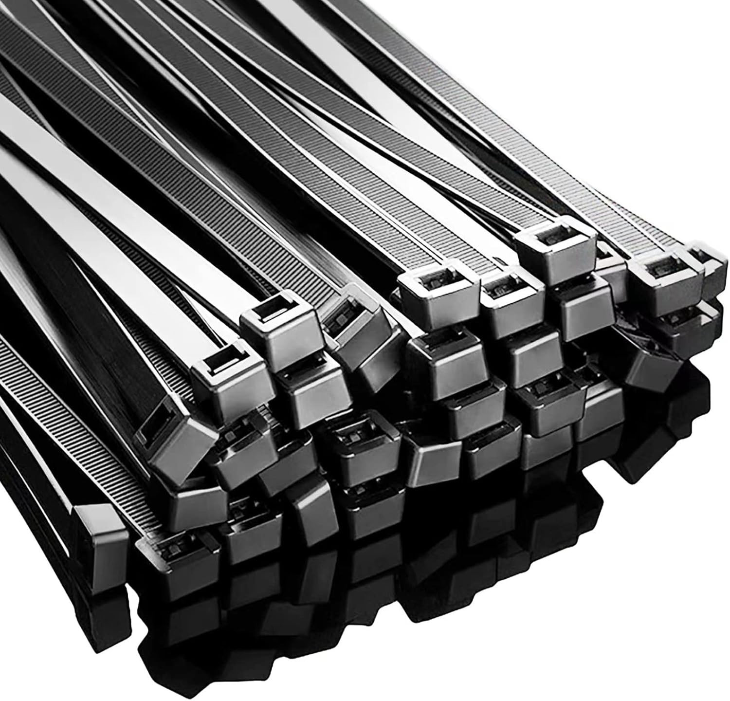 Zip Ties, Zip Ties Heavy Duty, Assorted Sizes (12"+18"+24")-300 Pack, Cable Ties