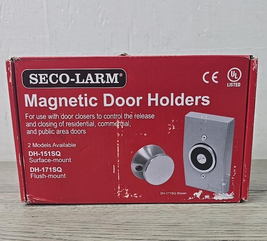 Seco-Larm Surface-Mount Magnetic Door Holder DH-151SQ - NOS