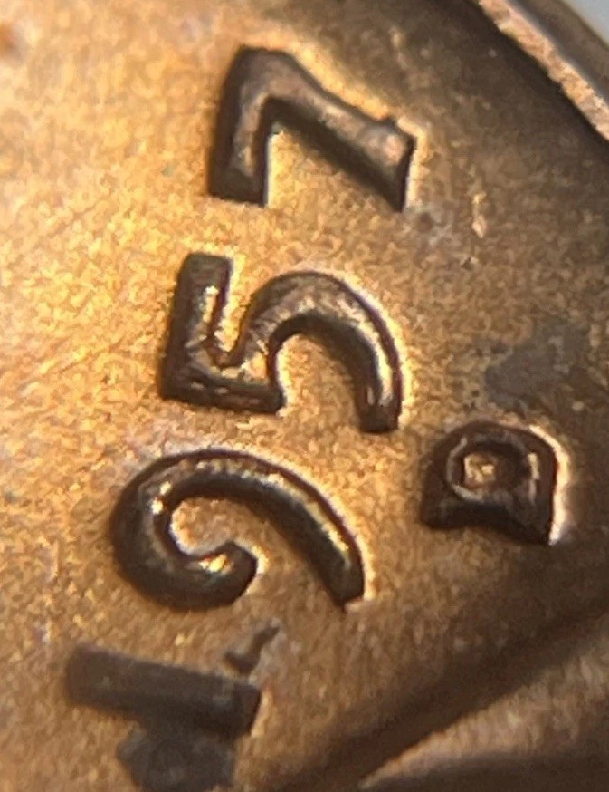 1957 D/D Wheat Penny Errors DDO Die Clash Uncirculated #1
