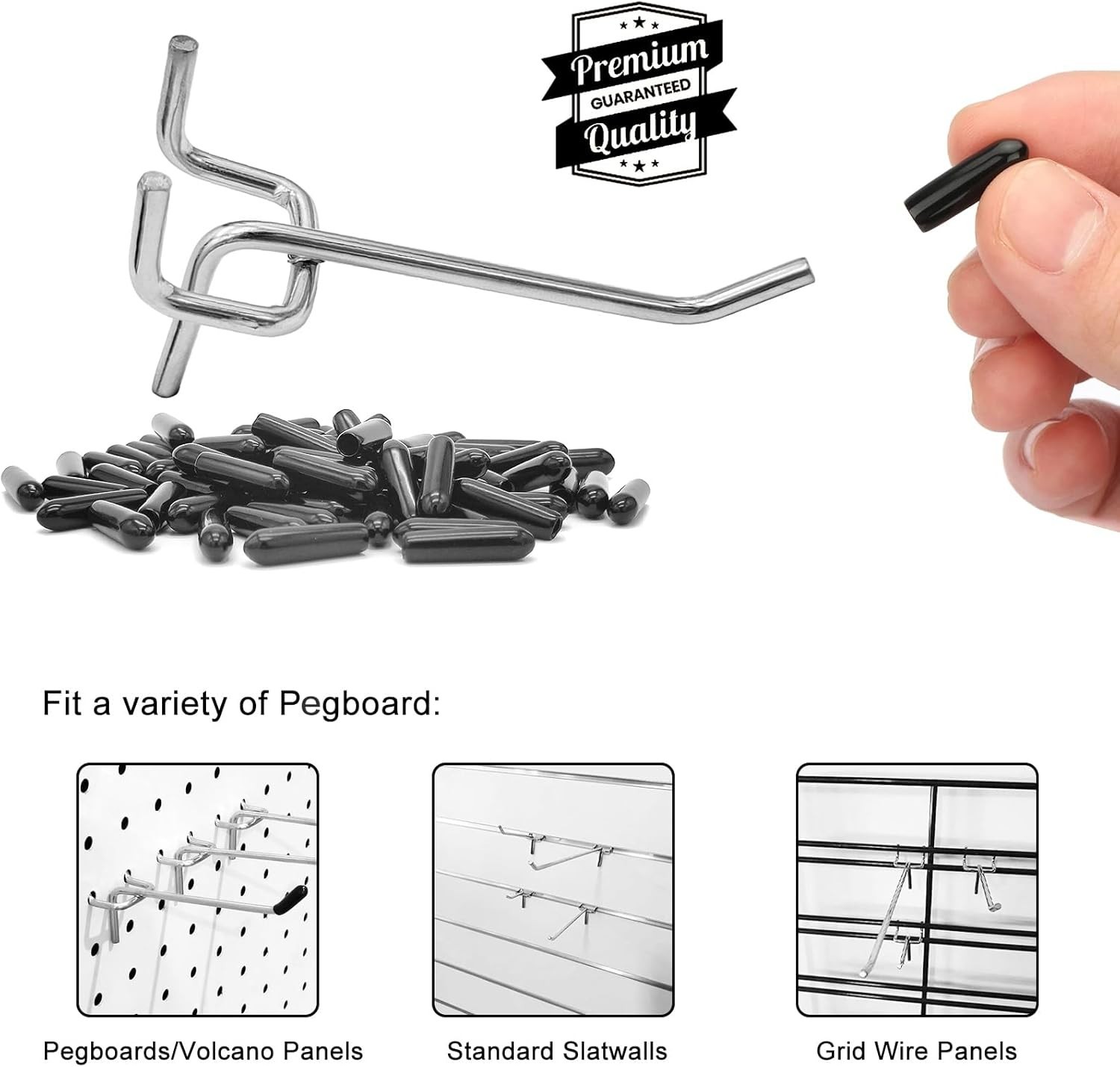 Effortless 2-Inch Pegboard Hooks - 32 Pack for Secure Tool & Supply Organization