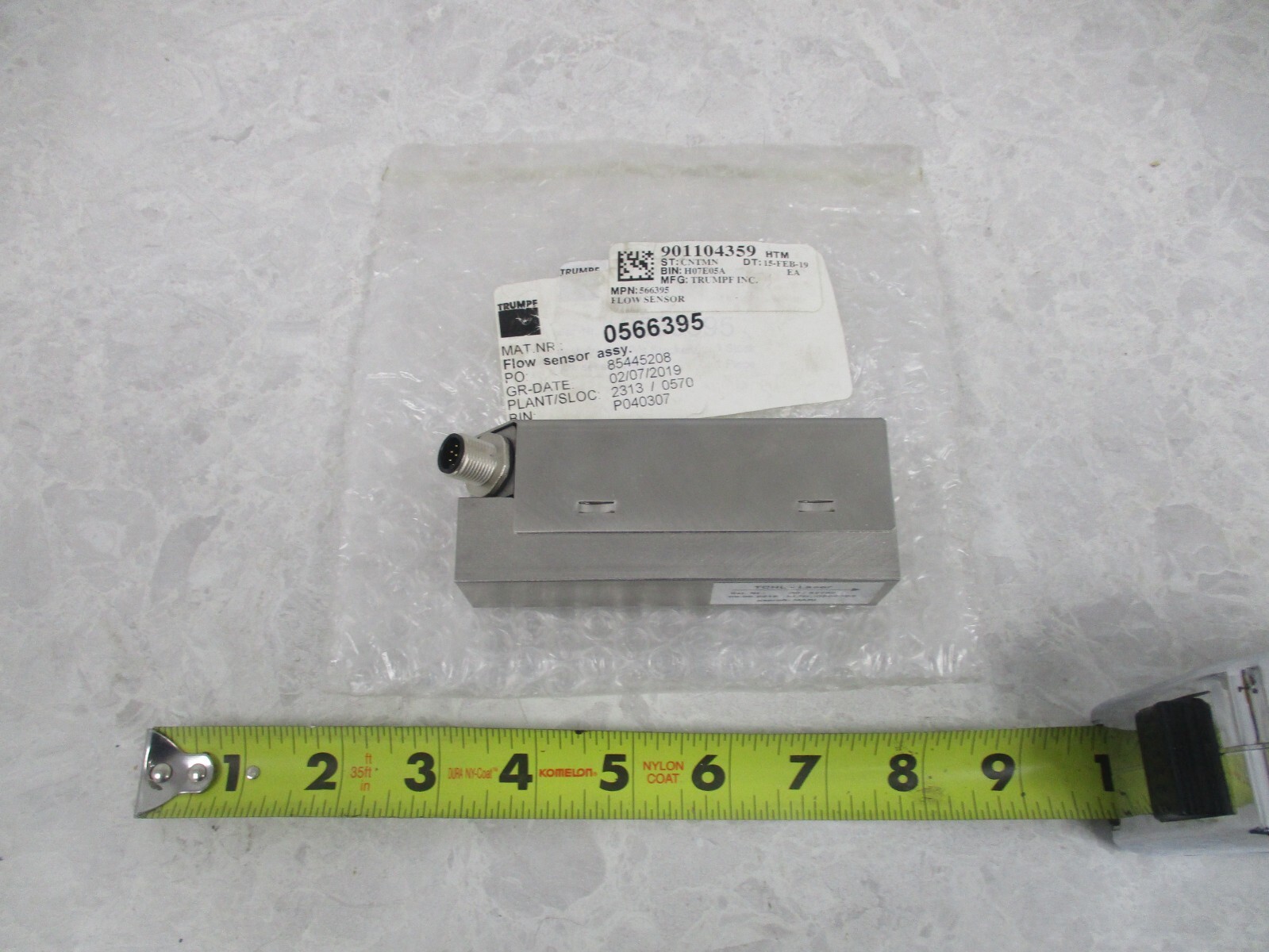 TRUMPF 0566395 FLOW SENSOR ASSY, V0014