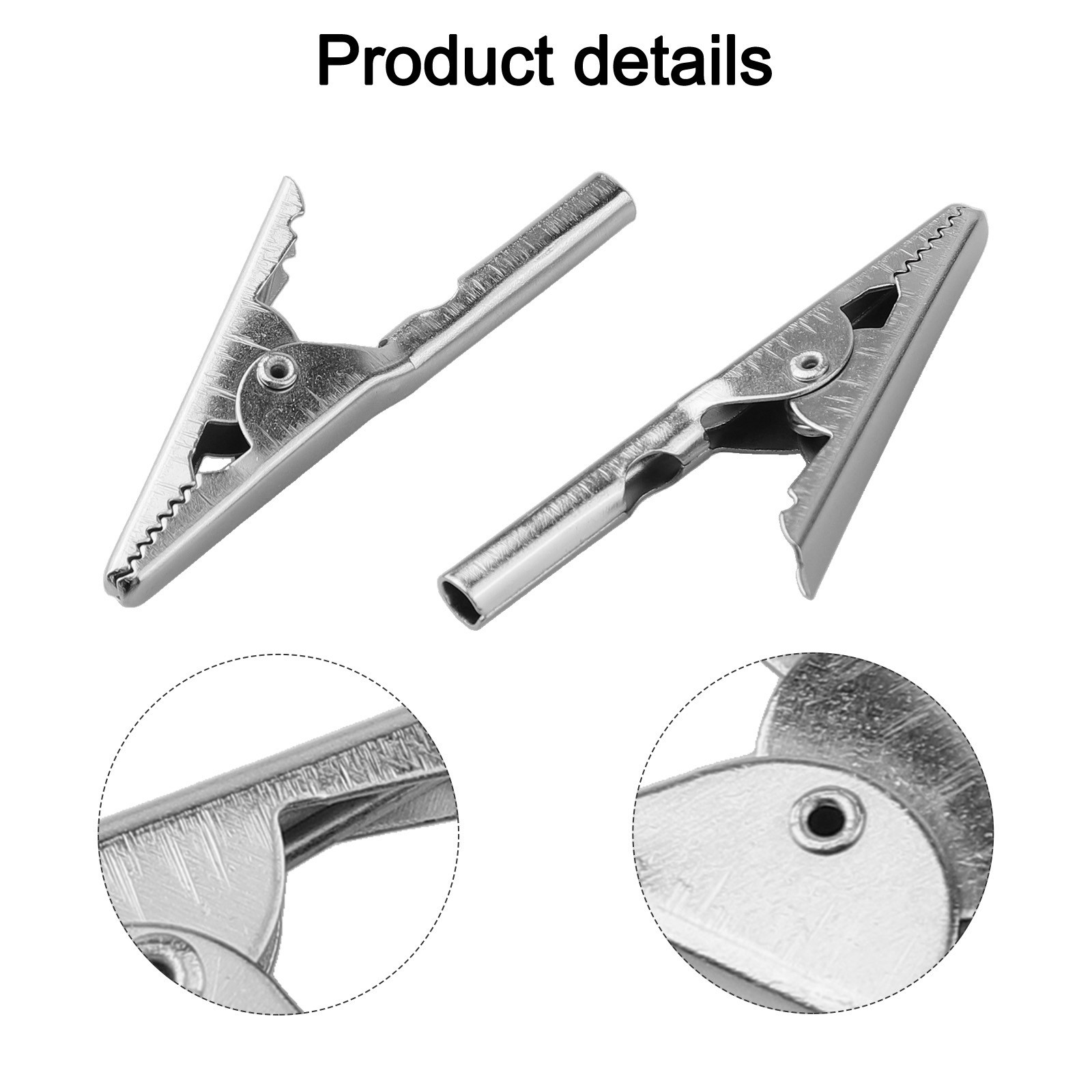 10PCS Fully Insulated Crocodile Clips for Electrical Testing and Jumpers