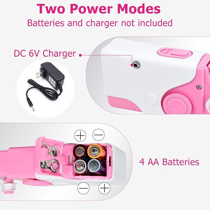 Mini Handheld Sewing Machine Portable Electric Quick Repair Kit Beginners New