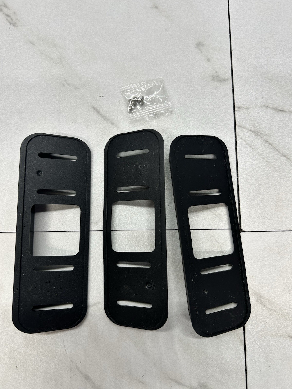 lot of 3 Blink Video Doorbell Wedge Mount Black only 1 set of screws