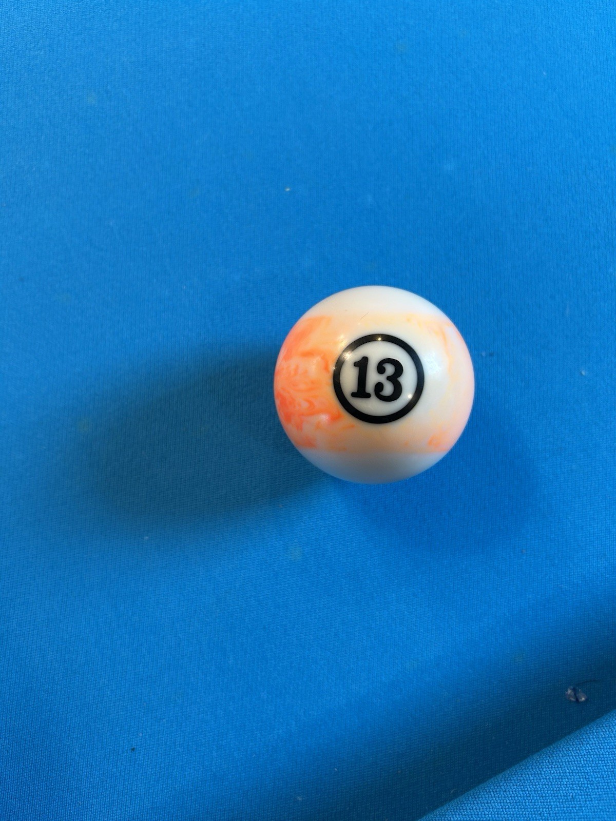 Individual marble Billiard Pool Balls #13 Thirteen ball
