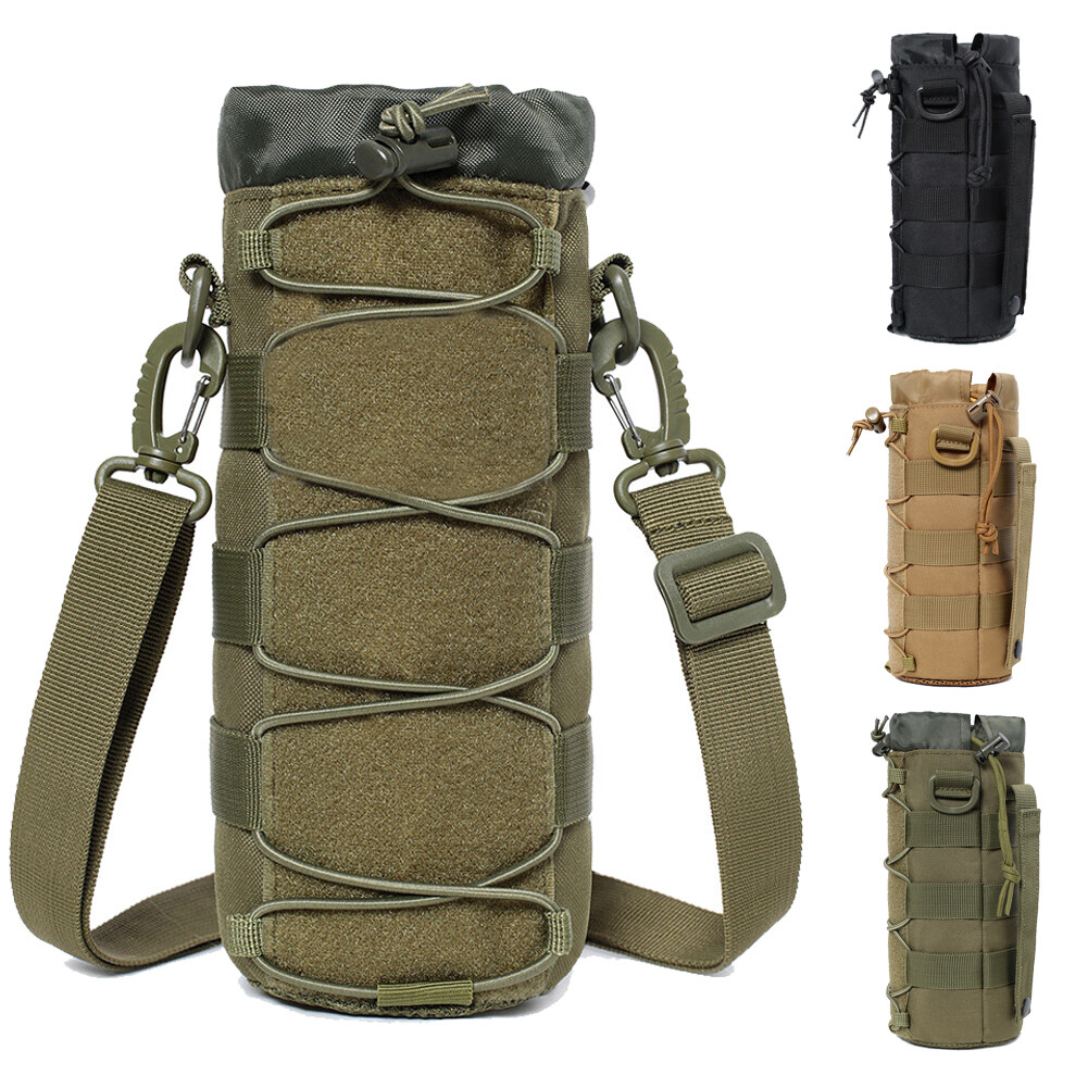 Outdoor Molle Water Bottle Bag Portable Hiking Cycling Hunting Kettle Carrier US