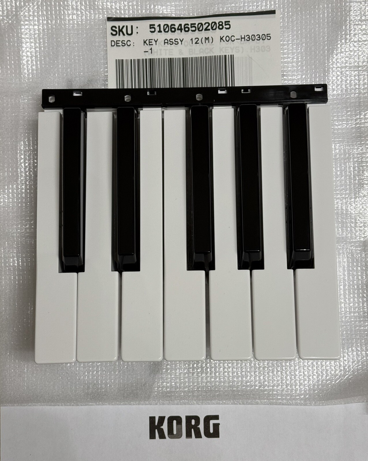 KORG KROSS KROSS2 KORG  PA700 PA600 X50 PA500 PA300  Octave Key -7x WH + 5x BLK-