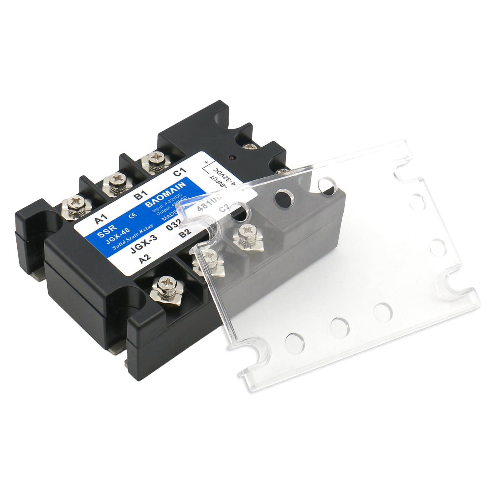 JGX-3340A 3 Phase Solid State Relay 4-32 VDC Input 480VAC 40 Amp Output