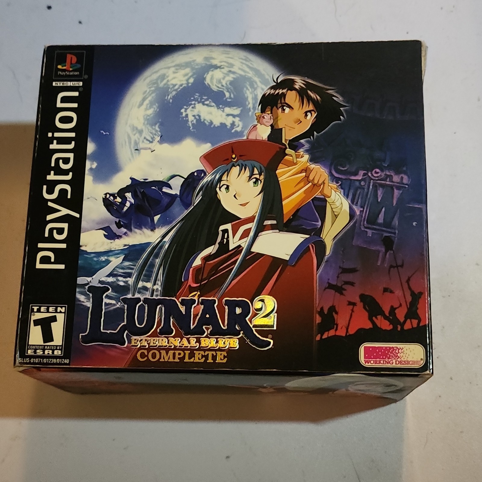 Working Designs Lunar 2 Eternal Blue Complete PlayStation 1 Missing Standees