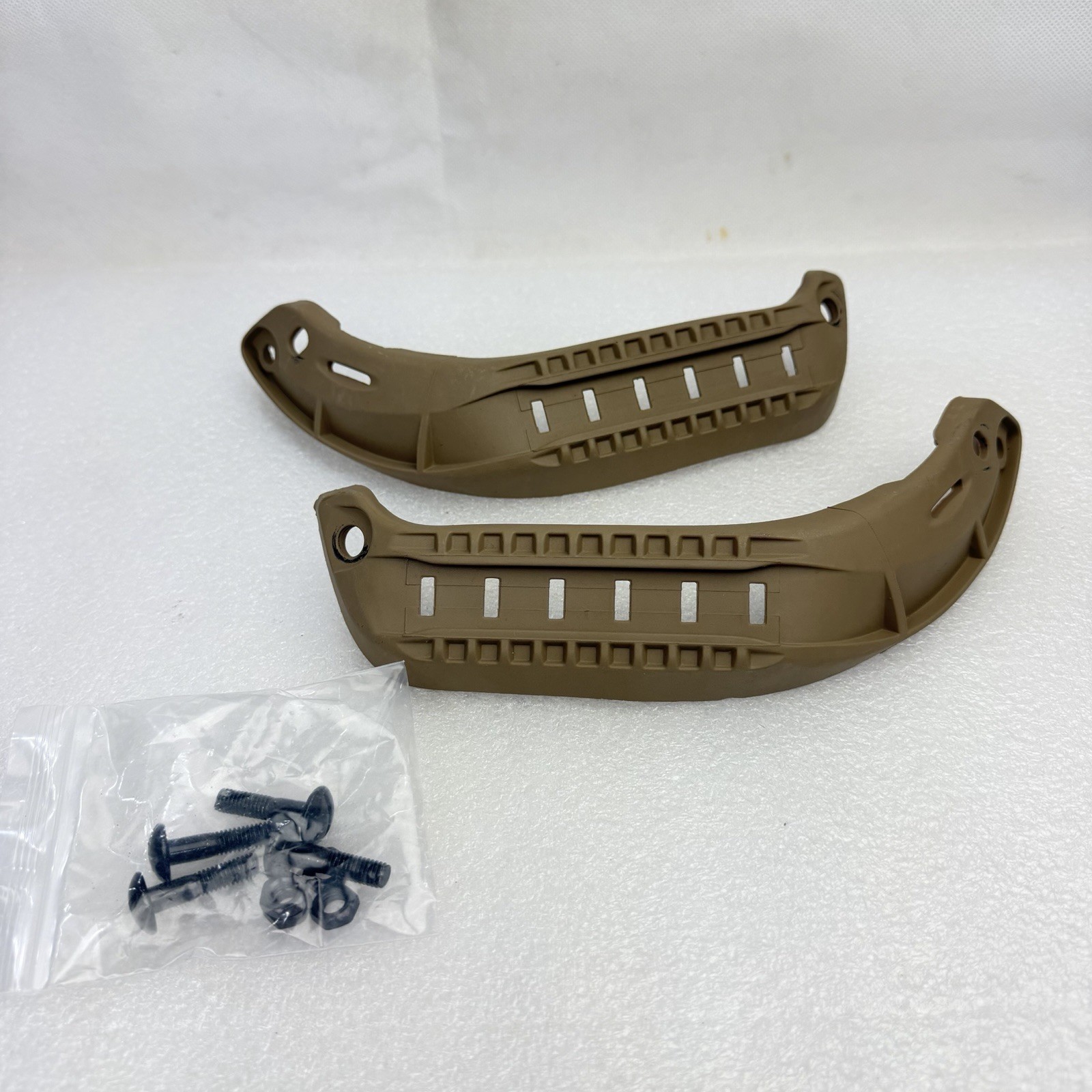 Used Coyote Old Type High Or Full MICH ACH Rails For Ballistic Combat Helmet ARC