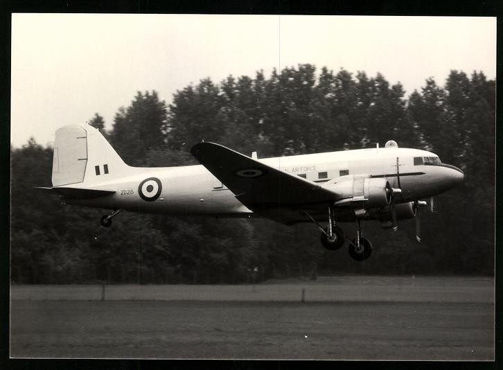Photography Aircraft Douglas C-47 Of The RAF, Identifier ZD215