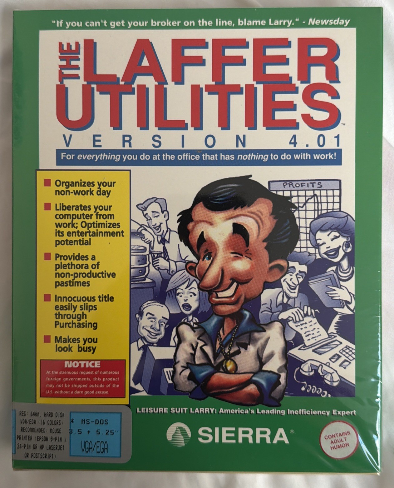 Sierra The Laffer Utilities version 4.01 sealed (Leisure Suit Larry)