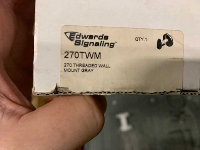 Edwards Signaling 270TWM - Threaded Wall Mount - 200 Series, 70mm