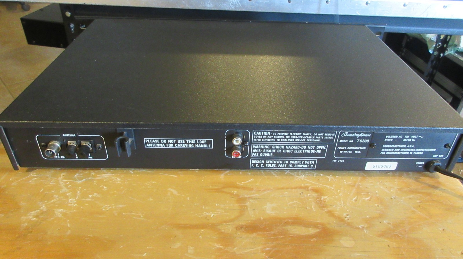 Soundcraftsmen T6200 tuner *aligned*