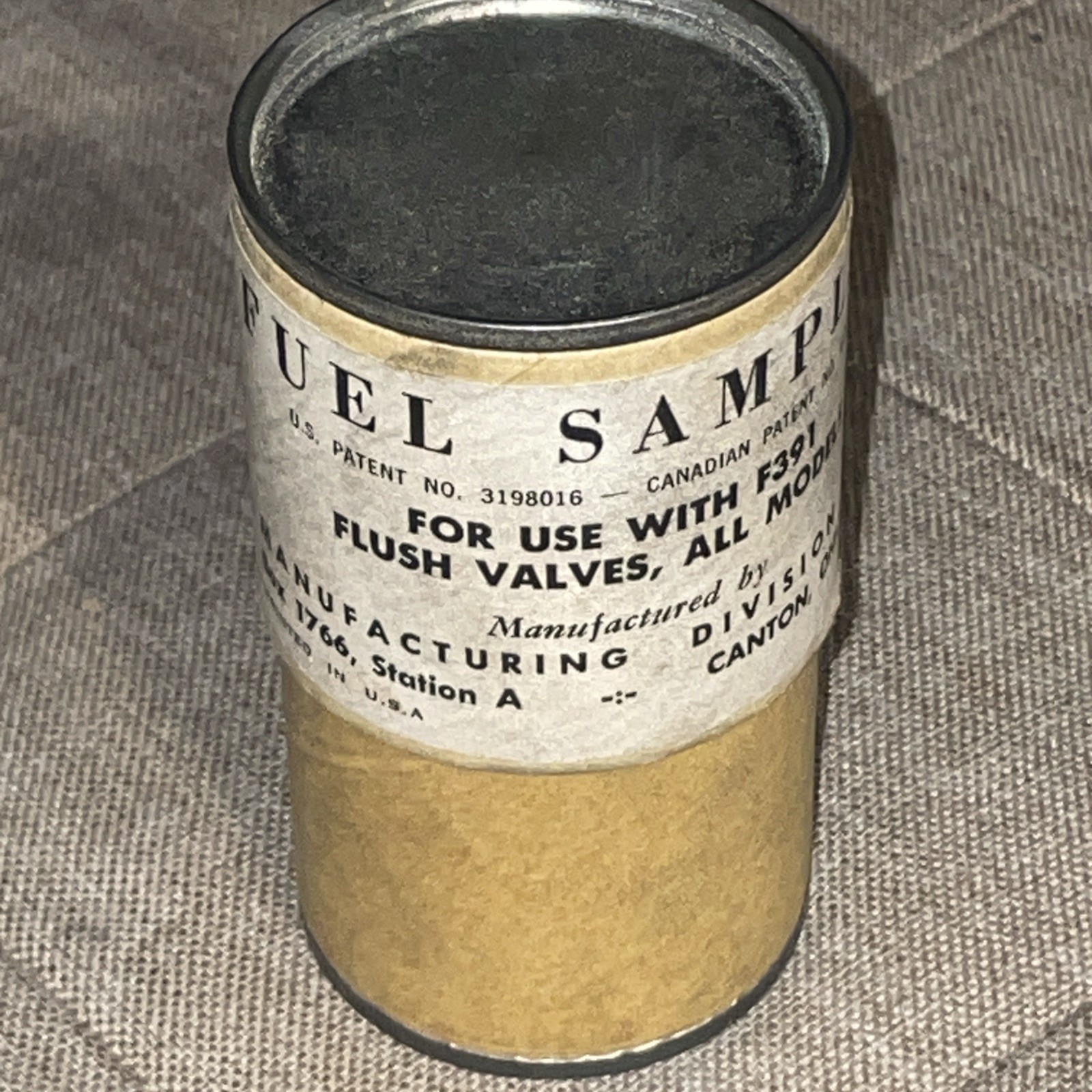 NEW Old Stock Aircraft Fuel Testing Cup Canton Ohio